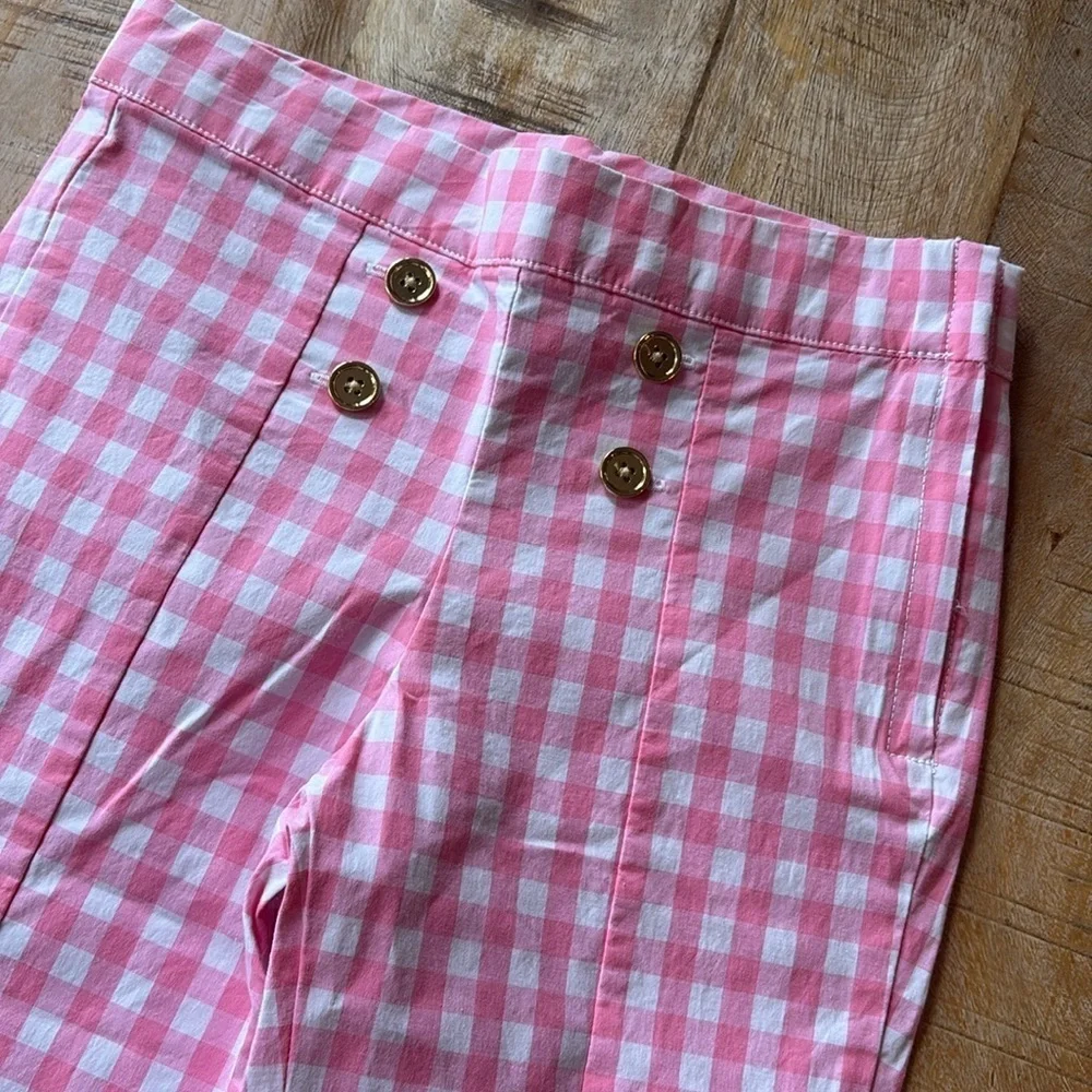 NWOT Janie and Jack Gingham Cropped Pants size 6